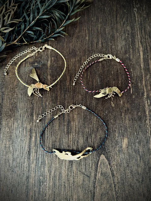 「京組紐のはやにえブレスレット」着用・展示イメージ