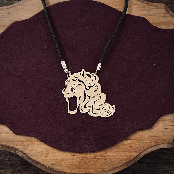 ハンドメイド作品「あくび眼鏡ホルダー　〜ハーフリンガー〜」