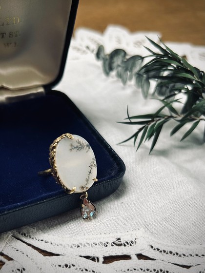 dendriticagate ring ear cuff