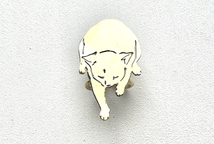 スカーフ留め ネコ