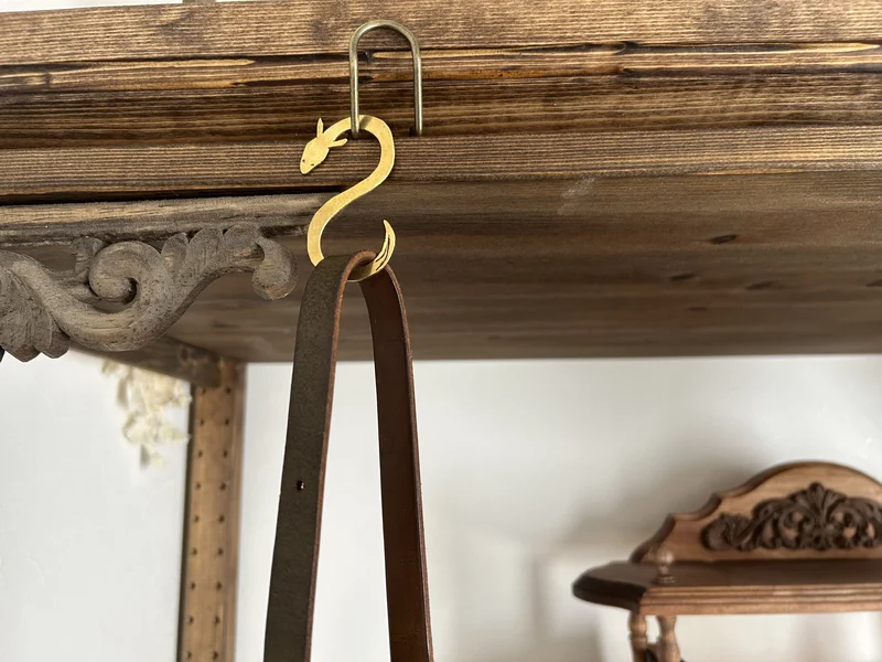 ハンドメイド作品「あべこべS字フック」